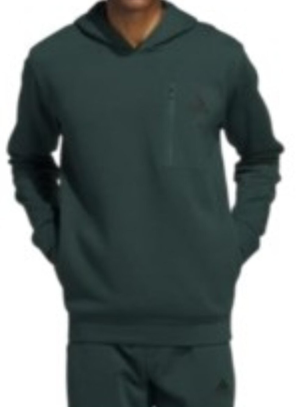 Adidas Dark Green Pullover Hoodie Small